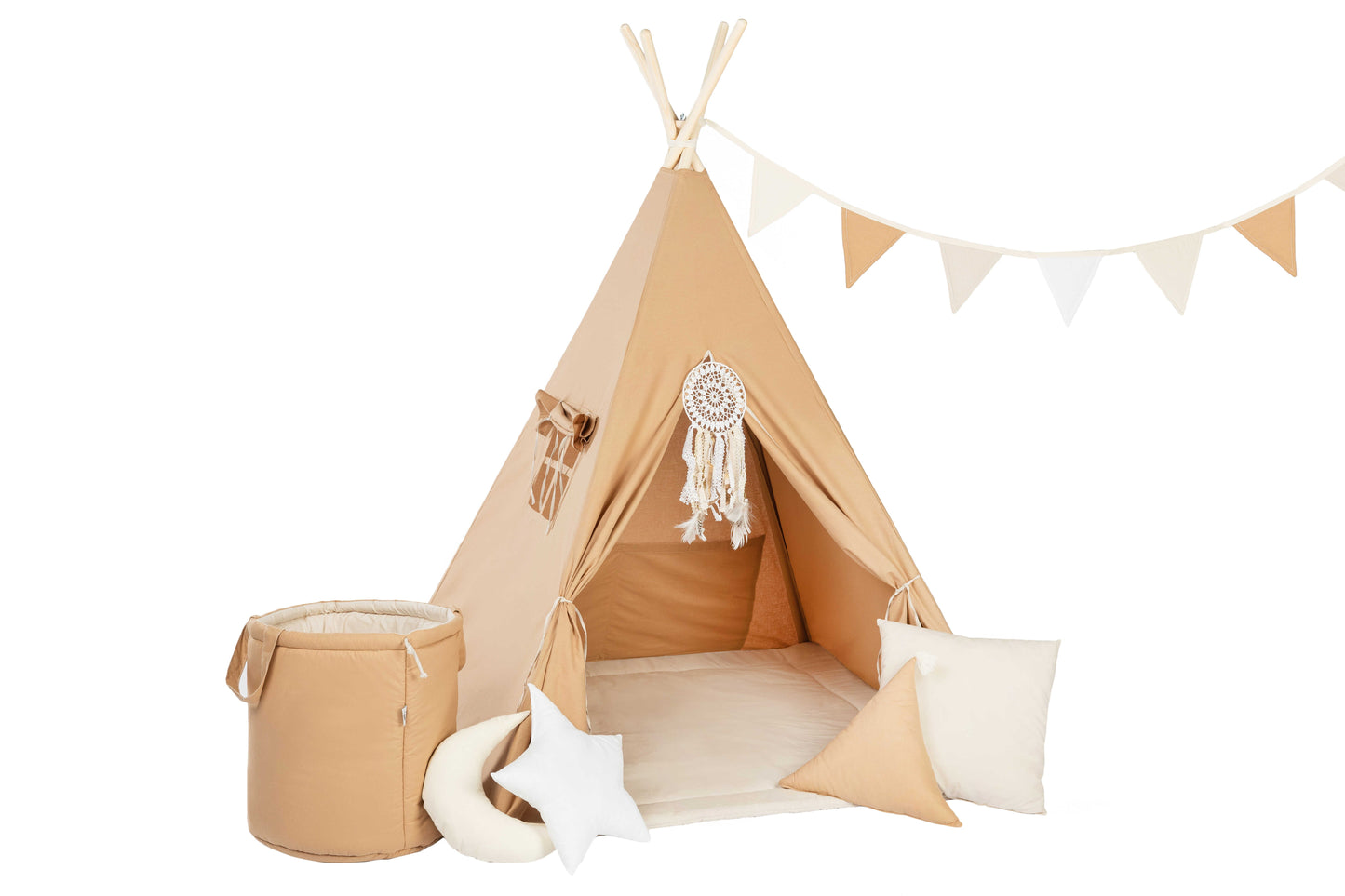 Tipi Spielzelt Karamel Paradies | Gemütliches Kinderzelt – Rainbow Kids