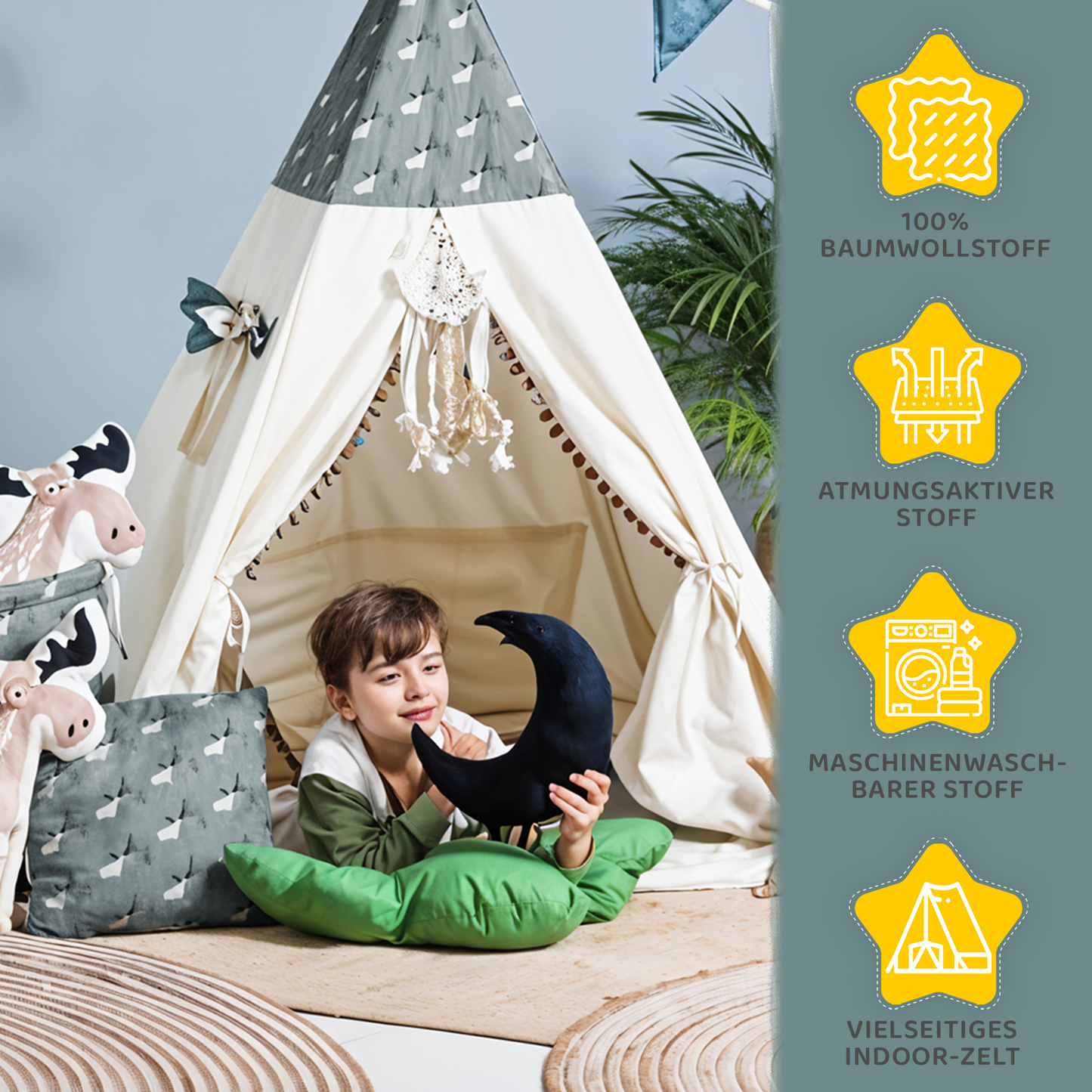 Tipi Spielzelt Elchilein