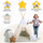 Tipi Spielzelt Eulchen & Hasi | Kinderzelt mit Eulen & Hasen – Rainbow Kids