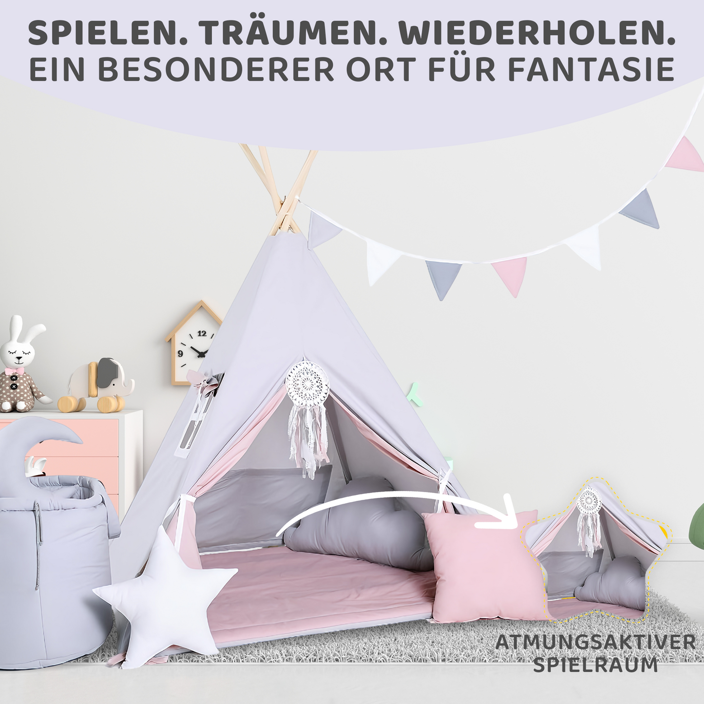 Tipi Spielzelt Cinderella