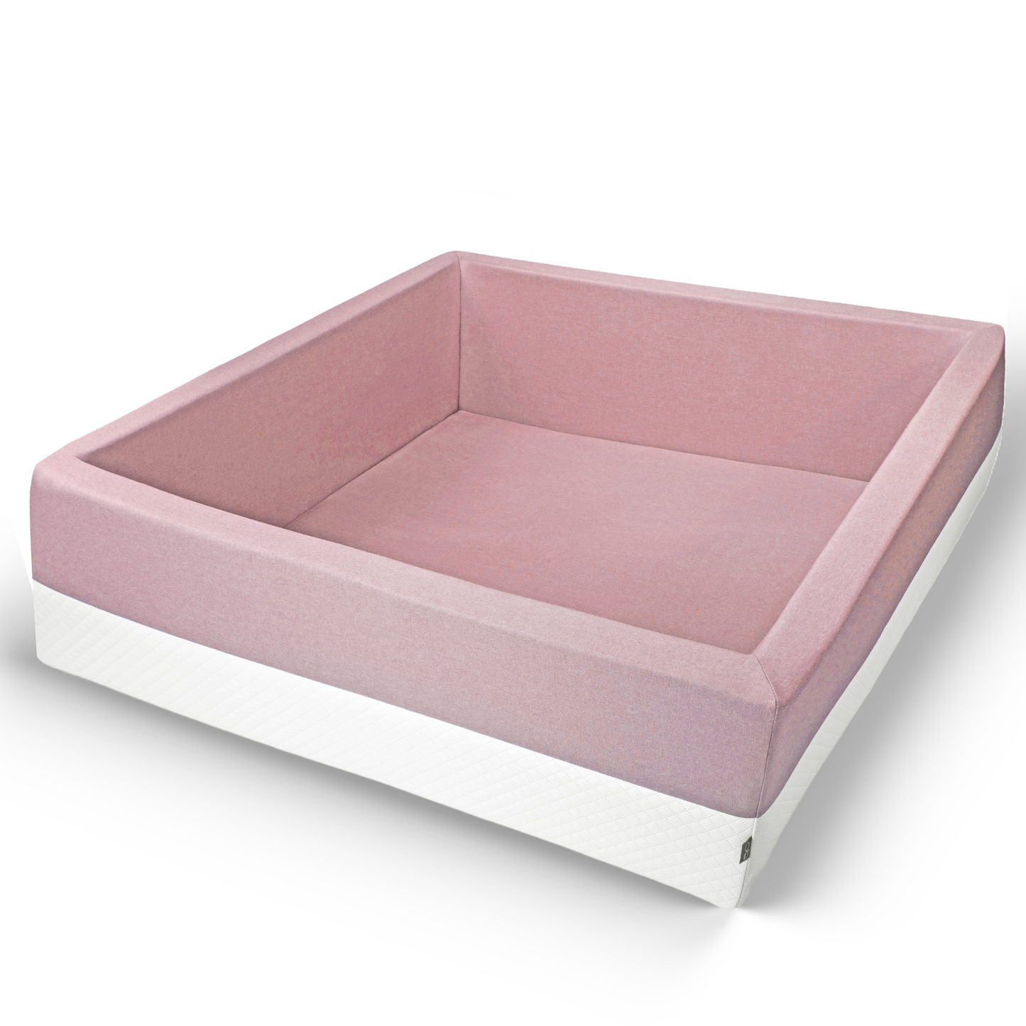 XXL Bällebad ROSA mit Kunstleder | 120 x 120 x 40 cm (mit und ohne Bälle)