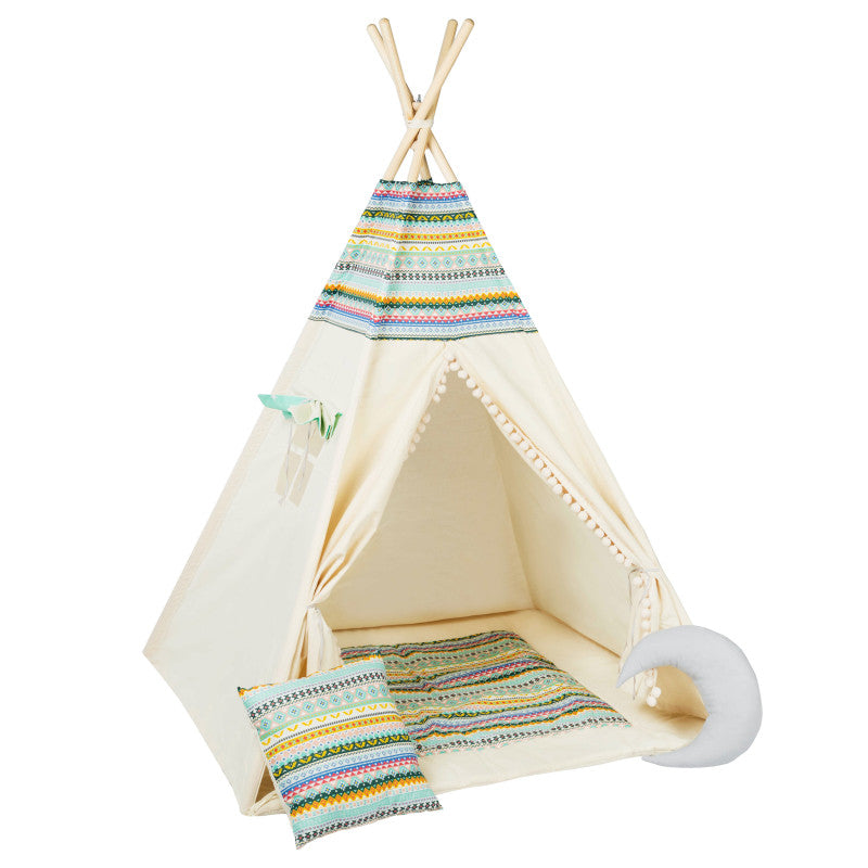 Tipi Spielzelt Apache | Kinderzelt aus Baumwolle – Rainbow Kids