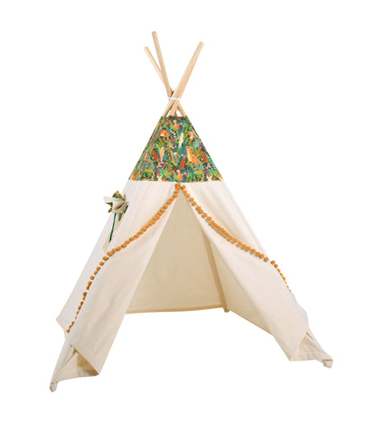 Tipi Spielzelt Dschungel | Abenteuer Kinderzelt aus Baumwolle – Rainbow Kids