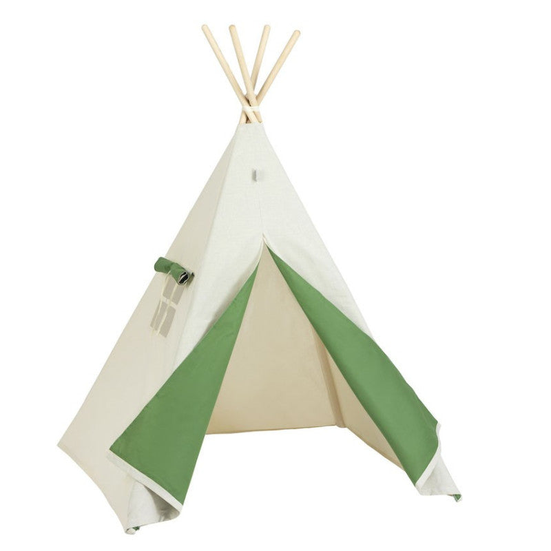 Tipi Spielzelt Grüner Wolf