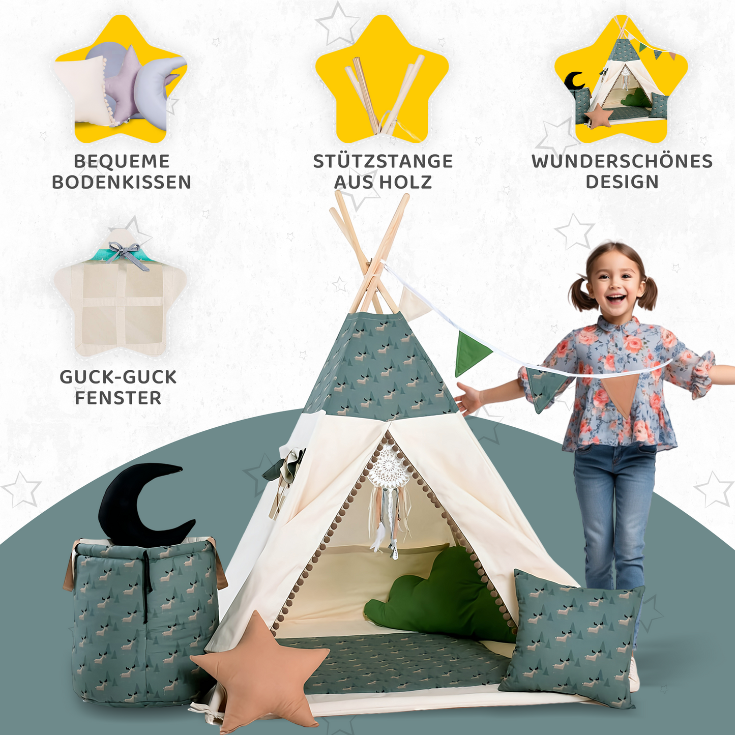 Tipi Spielzelt Elchilein