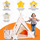 Tipi Spielzelt Fuchsi & Bärchen | Kinderzelt mit Tiermotiven – Rainbow Kids