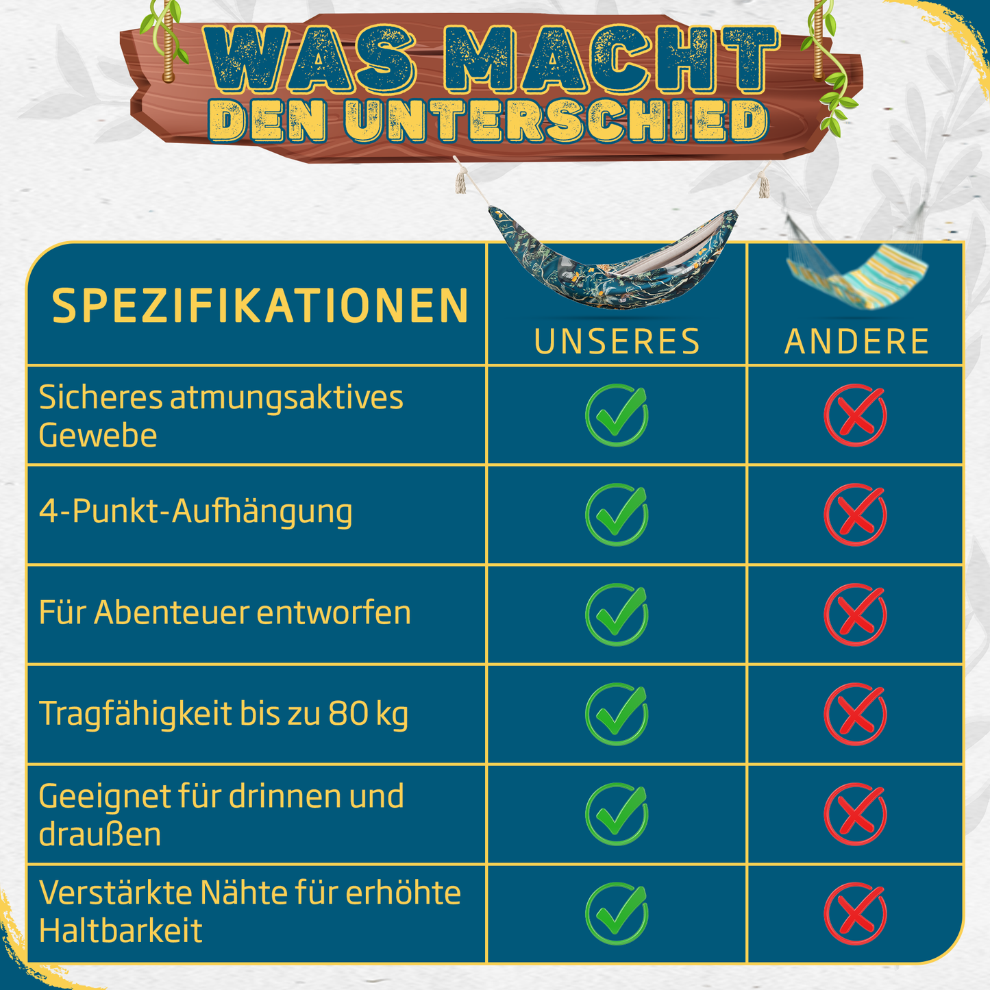Hängematte Dschungeltraum - H1