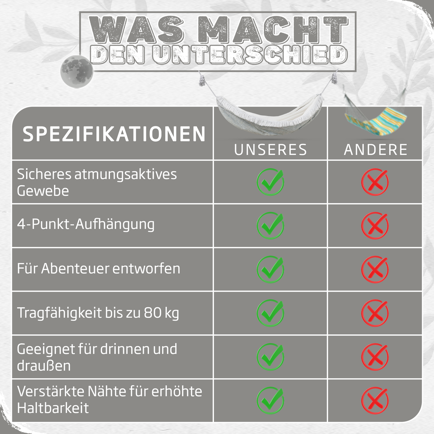 Hängematte Mondstein Traum - H9
