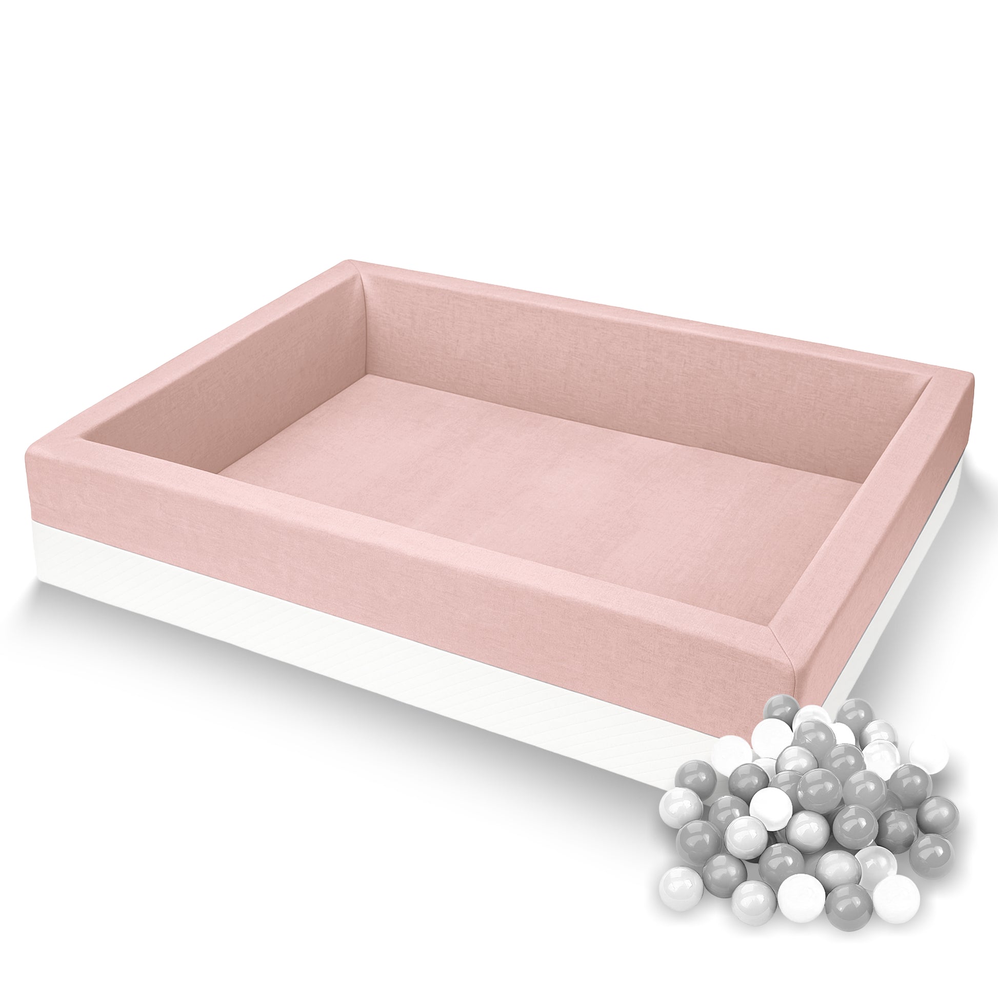 Produktfoto Bällebad Rosa 120×90×40 cm leer ohne Bälle – Rainbow Kids
