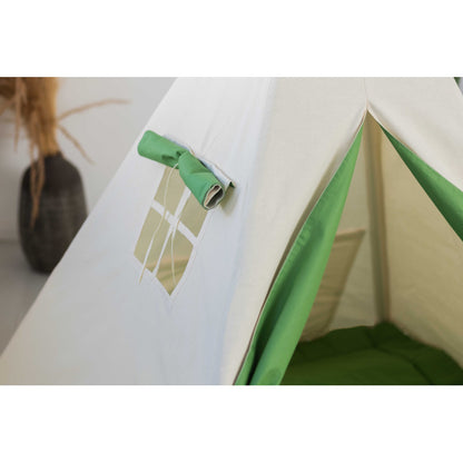 Tipi Spielzelt Grüner Wolf